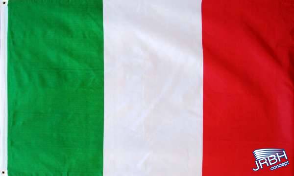 Drapeau Italie 150 X 90 Cm – 100% Polyester – Avec œillets Pour Fixation – Idéal Pour événements Sportifs Et Culturels